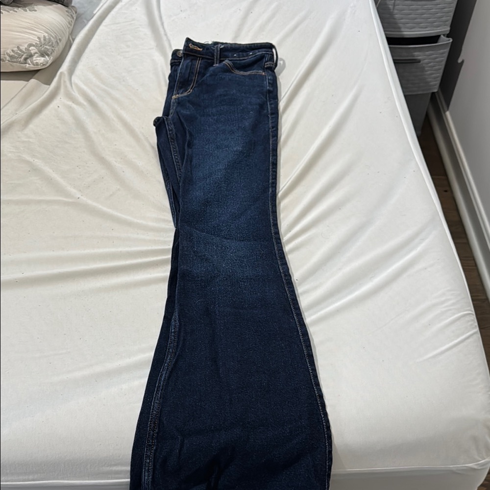 Abercrombie & Fitch High Rise Jeans - Dark Blue
